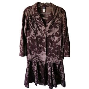 Patagonia Women's Shirt W/ Skirt Set SZ‎ 4 Floral Button Down Top